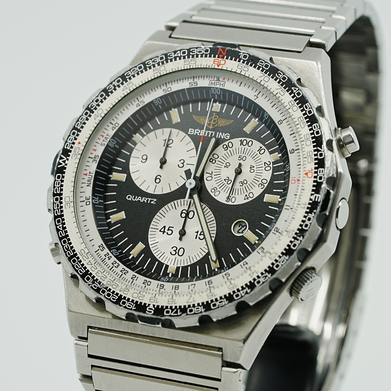 ブライトリング 80975 ナビタイマー ジュピターパイロット クロノグラフ デイト クォーツ メンズ