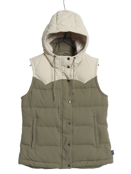 US企画 パタゴニア フード付き ナイロン ダウン ベスト レディース M