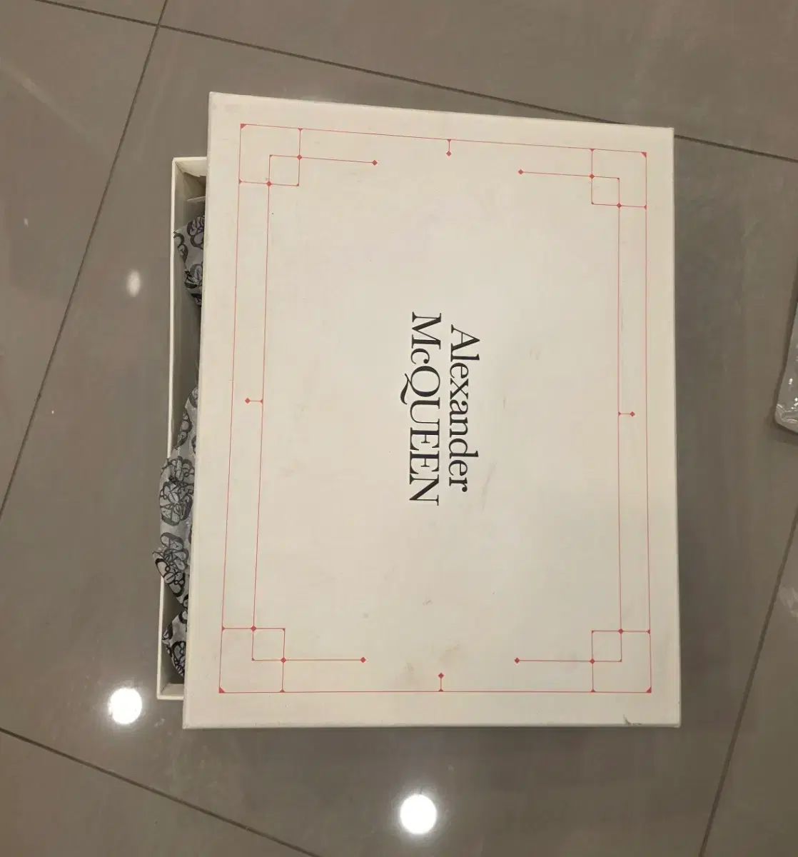 Alexander McQueen オーバーソール スニーカー シルバー