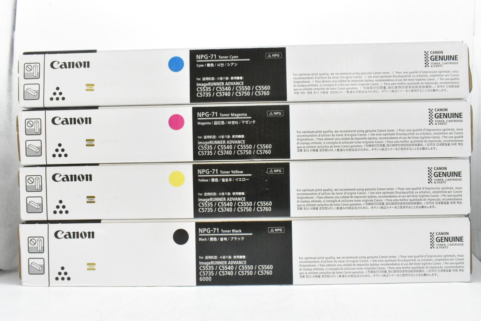 ♥ CANON トナー NPG-71 8本 シアン マゼンタ イエロー ブラック×各2 キャノン -D-N 33-byebye