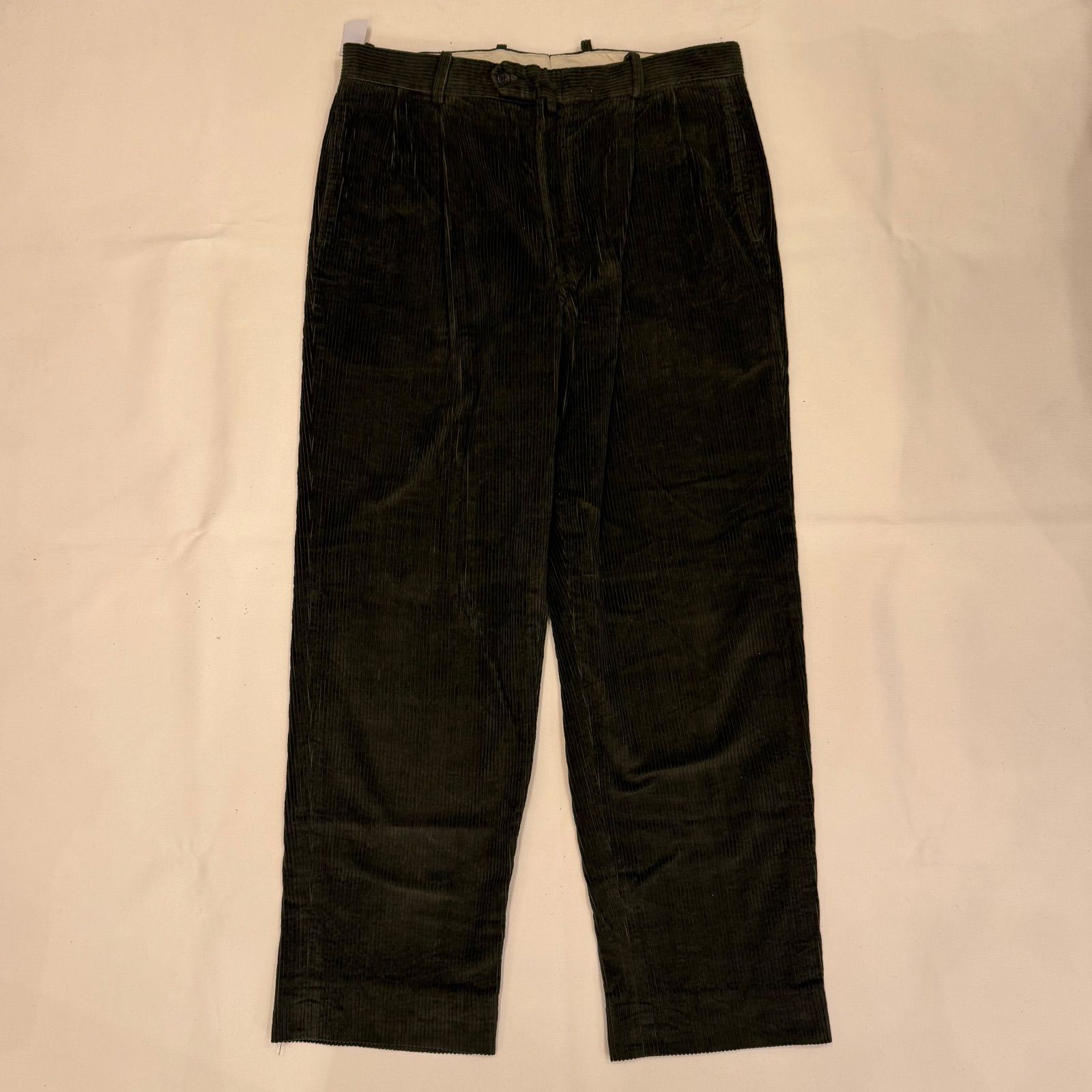 90 s canada tommy hilfiger コーデュロイ パンツ カーキ ワイド 太 海外ストリート Y 2 K 太畝 P-213