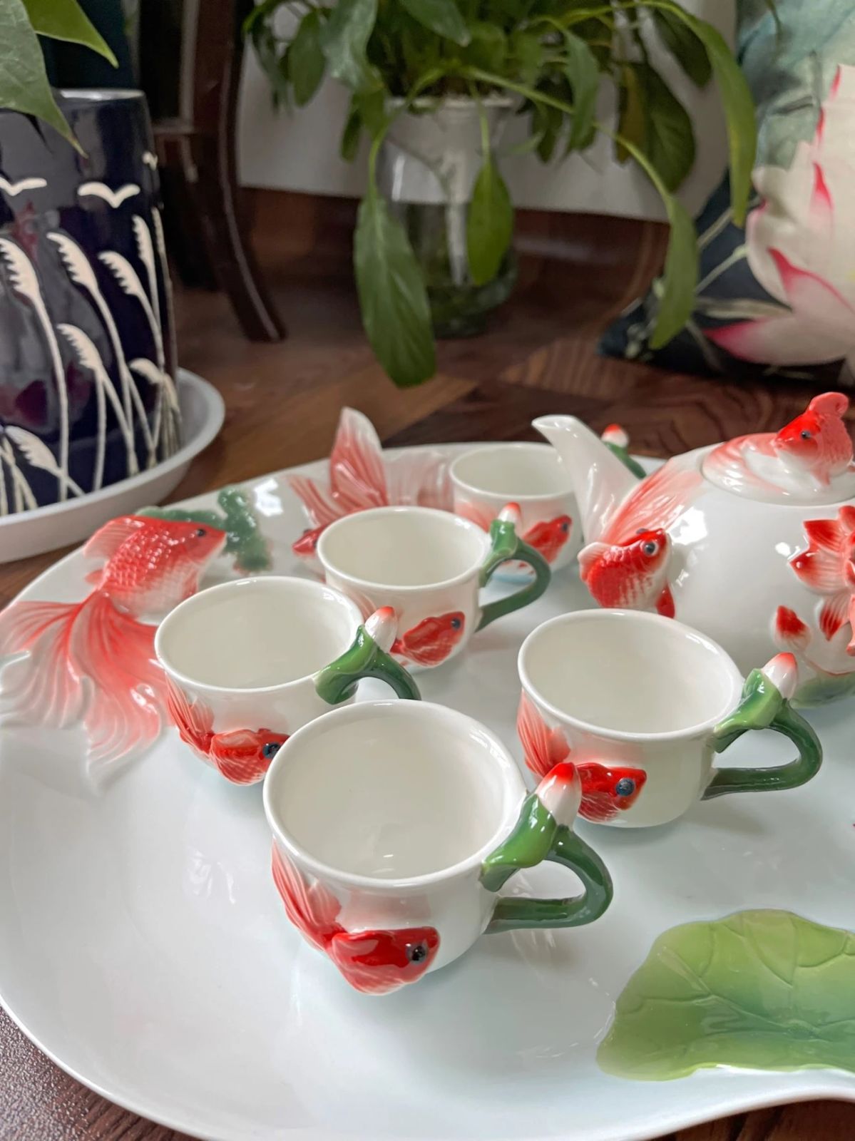 8点セット湯呑 陶器製茶器