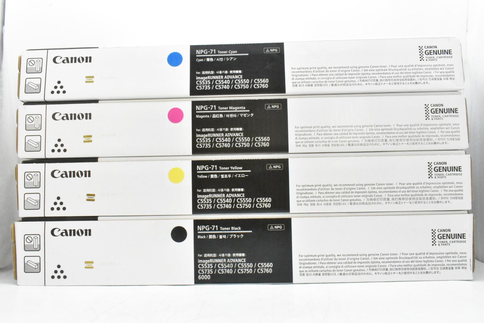 ♥ CANON トナー NPG-71 8本 シアン マゼンタ イエロー ブラック×各2 キャノン -D-N 33-byebye
