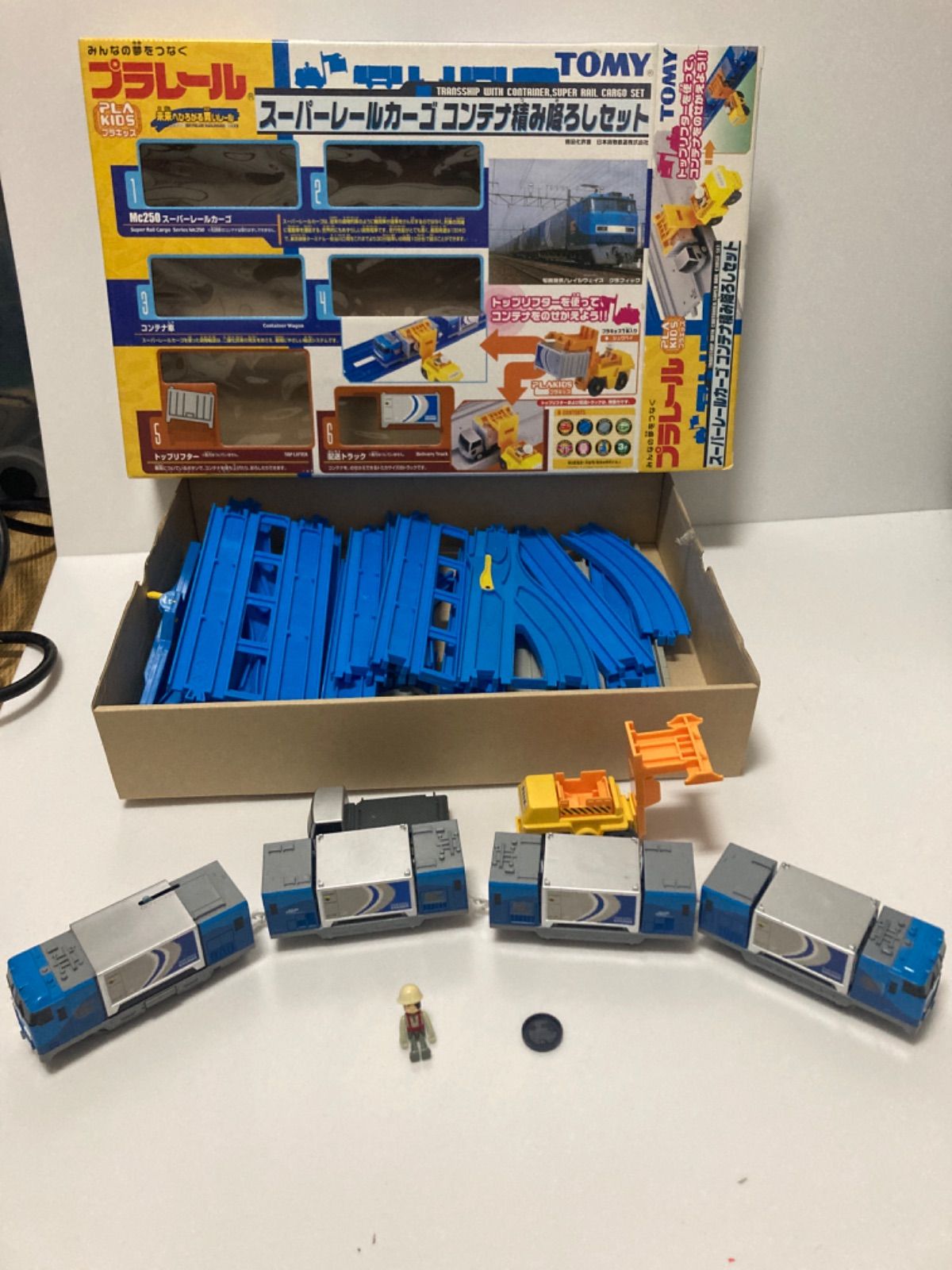 品 TOMY プラレール スーパー レールカーゴ コンテナ積み降ろしセット