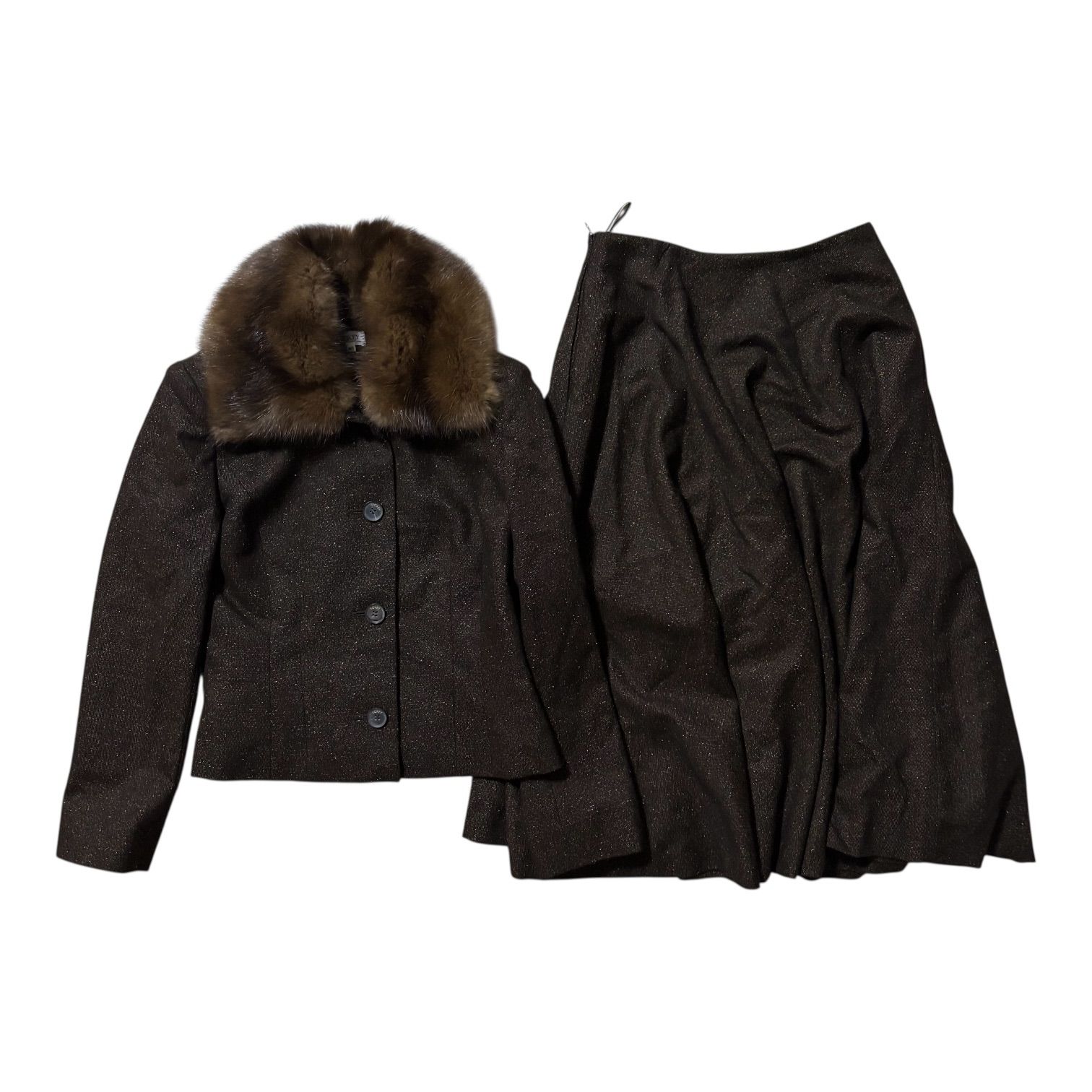 FOXEY BOUTIQUE フォクシー セットアップ ファー ジャケット