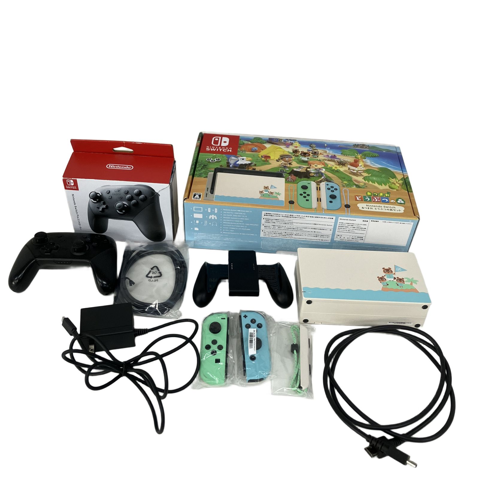 Nintendo Switch HAC-001 あつまれどうぶつの森セット あつ森 Joy-Con