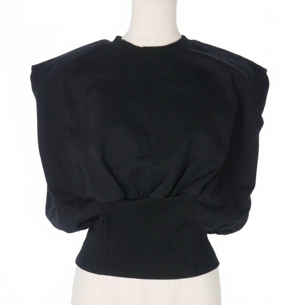 3.1 フィリップリム phillip lim ノースリーブ スウェット クルーネック S 黒 ブラック