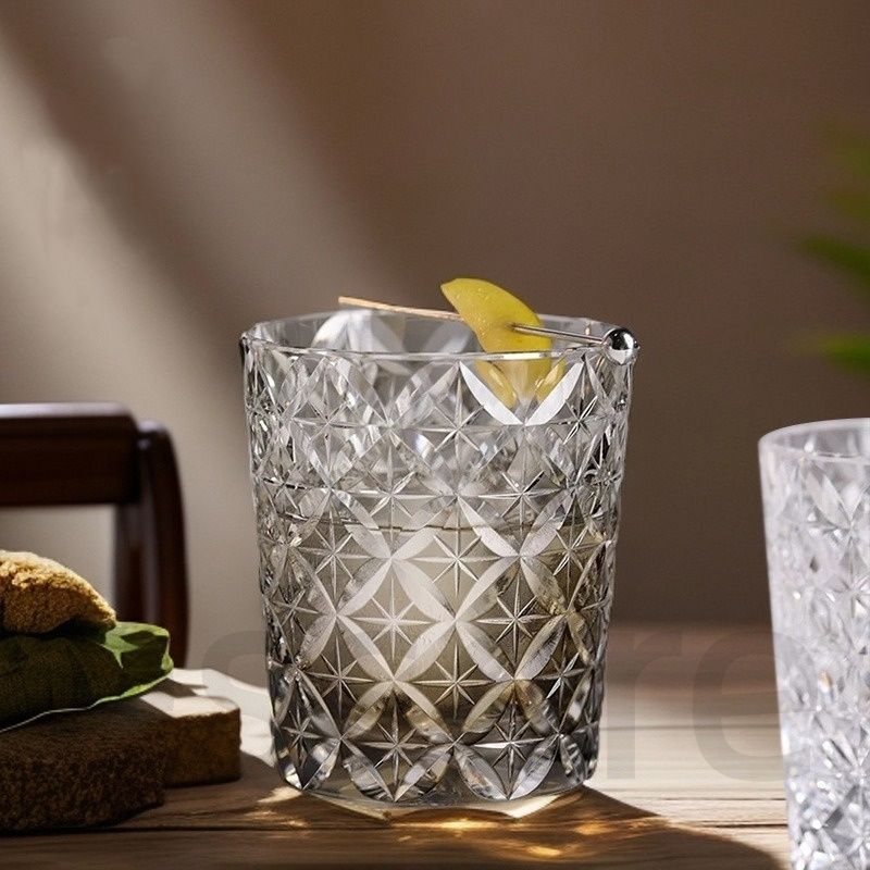  手作り水晶ガラス 江戸切子 七宝焼きロックグラス 2点まとめて グラス コップ クリスタルタンブラー ウィスキー用 250 ml 伝統工芸品 ギフトBOX付き コップ グラス コップ グラス 酒器