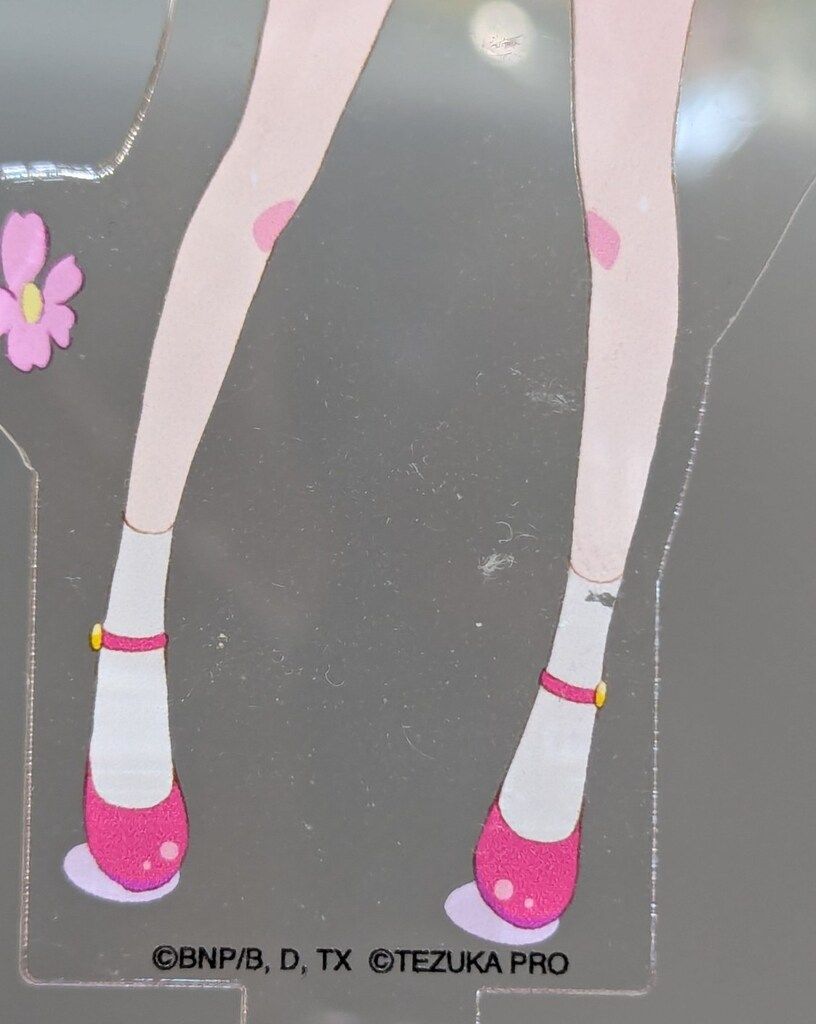 アイカツ テヅカツ 星宮いちご アクリルバッジスタンド バンダイ テヅカツ!～手塚治虫×アイカツ!シリーズ～ アクリルバッジ