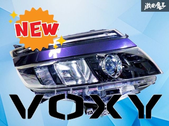 LED点灯OK トヨタ ZRR 80 W 85 80系 ヴォクシー 前期 LED ヘッドライト レンズ 右 右側 運転席側 ICHIKOH 28-229 打刻L