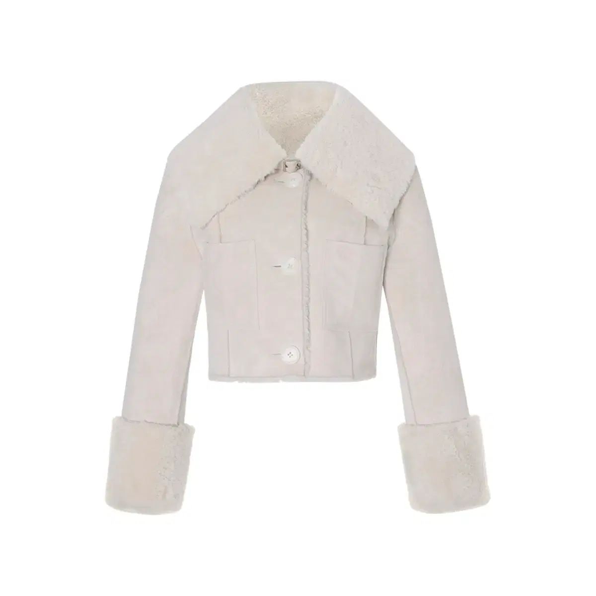 ノットユアローズ リー リバーシブル セーラー ムートン アイボリー S