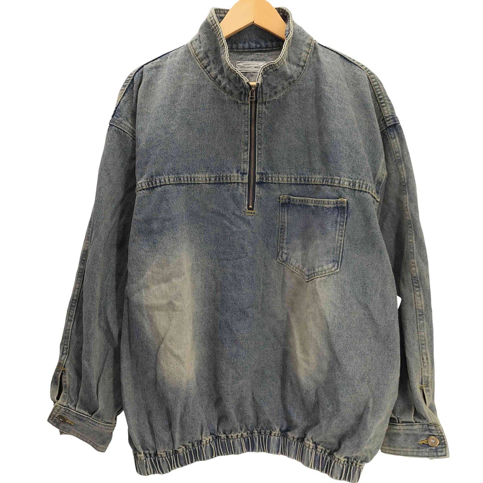 ニコアンド niko and JEANS 25AW DENIM HALF-ZIP デニム ハーフ