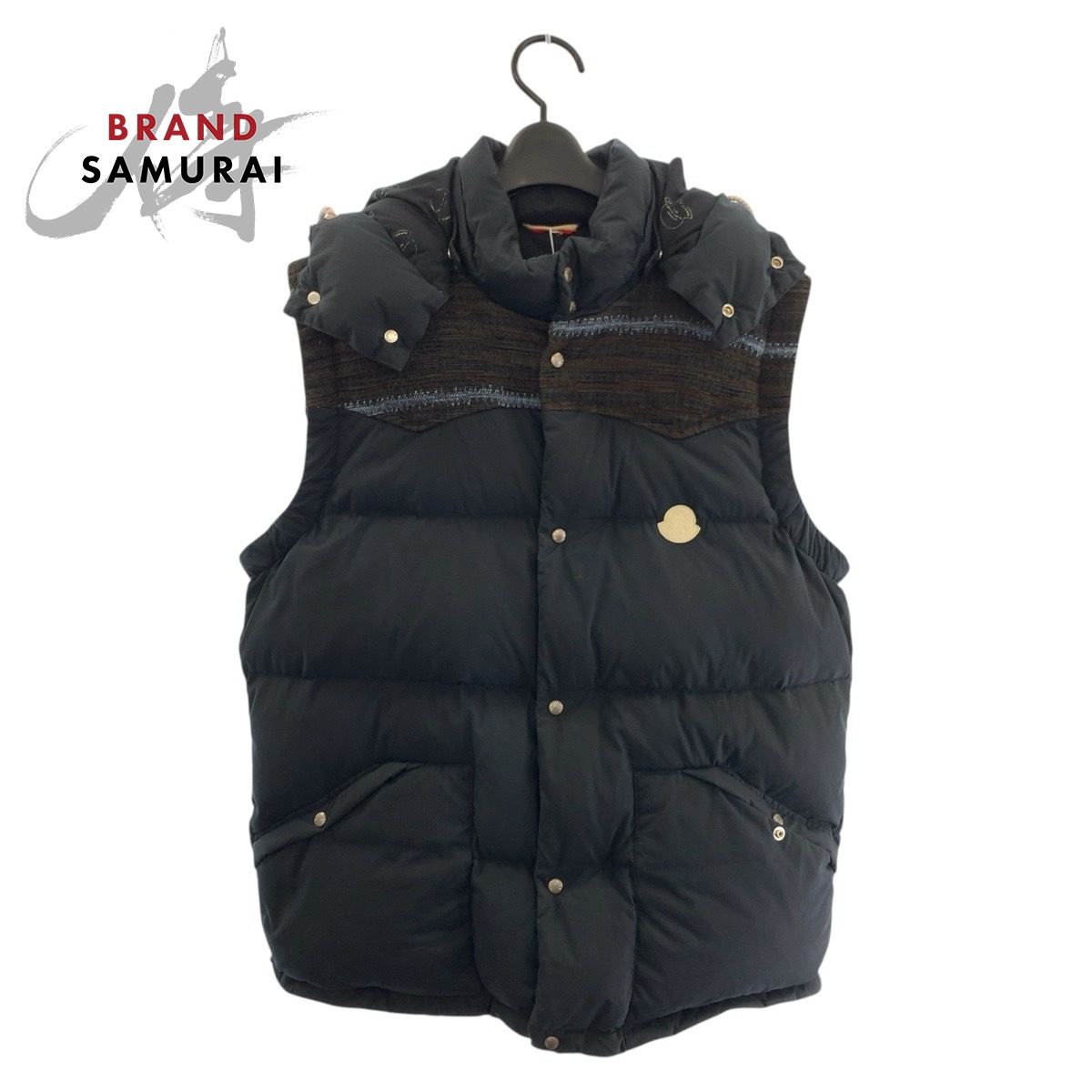 美品 MONCLER モンクレール VISVIMコラボ ネイビー シルバー金具