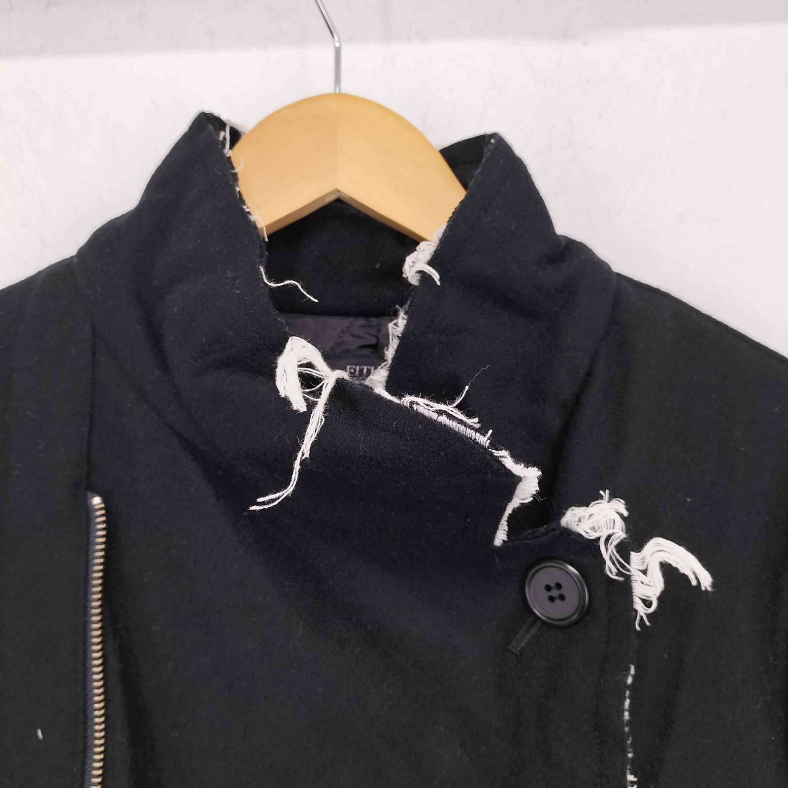 ユーズドフルギ USED古着 デザインジップアップコート レディース