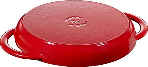 staub ストウブ ピュアグリル ラウンド チェリー 22 cm グリルパン 両手 鋳物 ホーロー IH対応 日本 品 Grill - Frying Pan 40511-524 9 b 770977