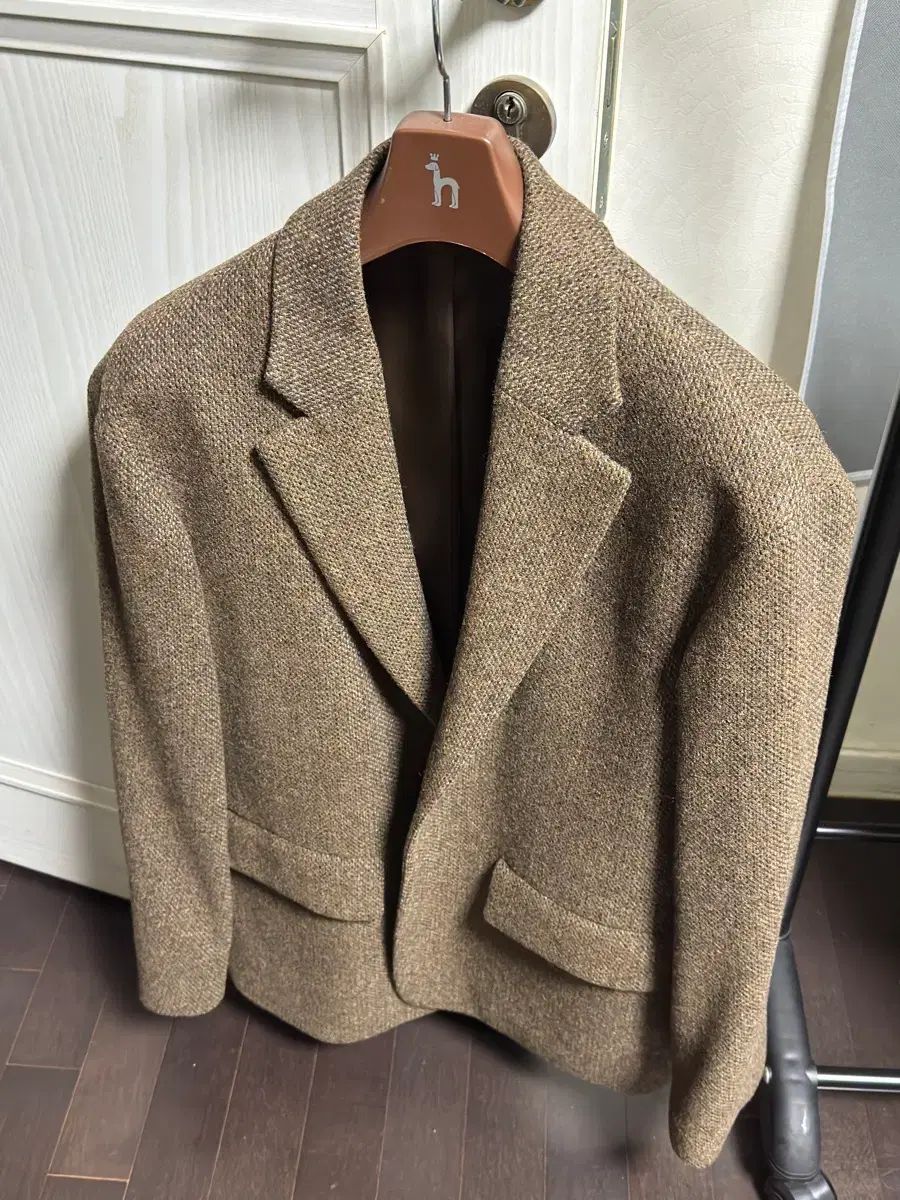 HIS フリー ウール チェック ジャケット s