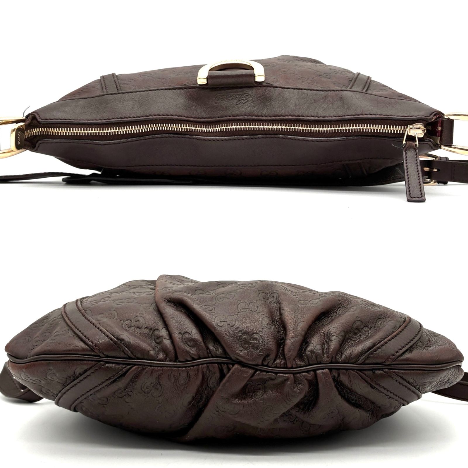 GUCCI グッチ アビー シマレザー トートバッグ ショルダーバッグ レザー 美品・正規品 GUCCI グッチ ショルダーバッグ アビー GG シマレザー 本