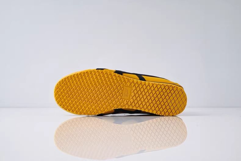  Onitsuka Tiger オニツカタイガー MEXICO 66 ローカット スニーカー 男女兼用 イエロー ♥ き スニーカー 靴