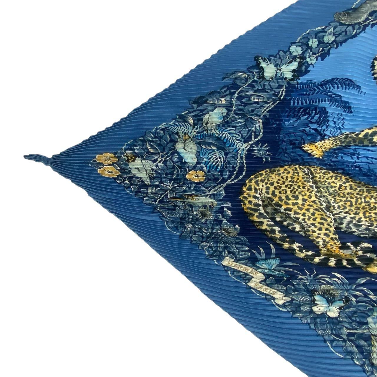 未使用品 HERMES エルメス スカーフ シルク プリーツ DIP DYE ディップ