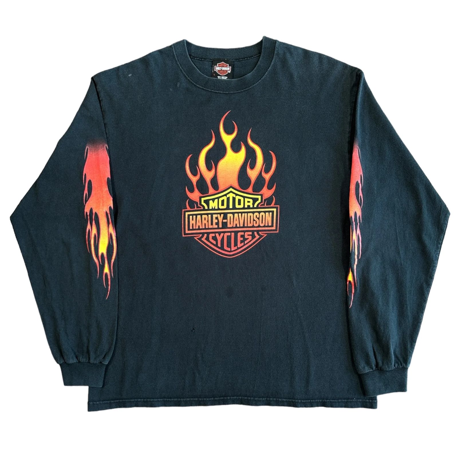 Harley Davidson CLIFTON NJ Flame LS Black L Harley-Davidson NJ
