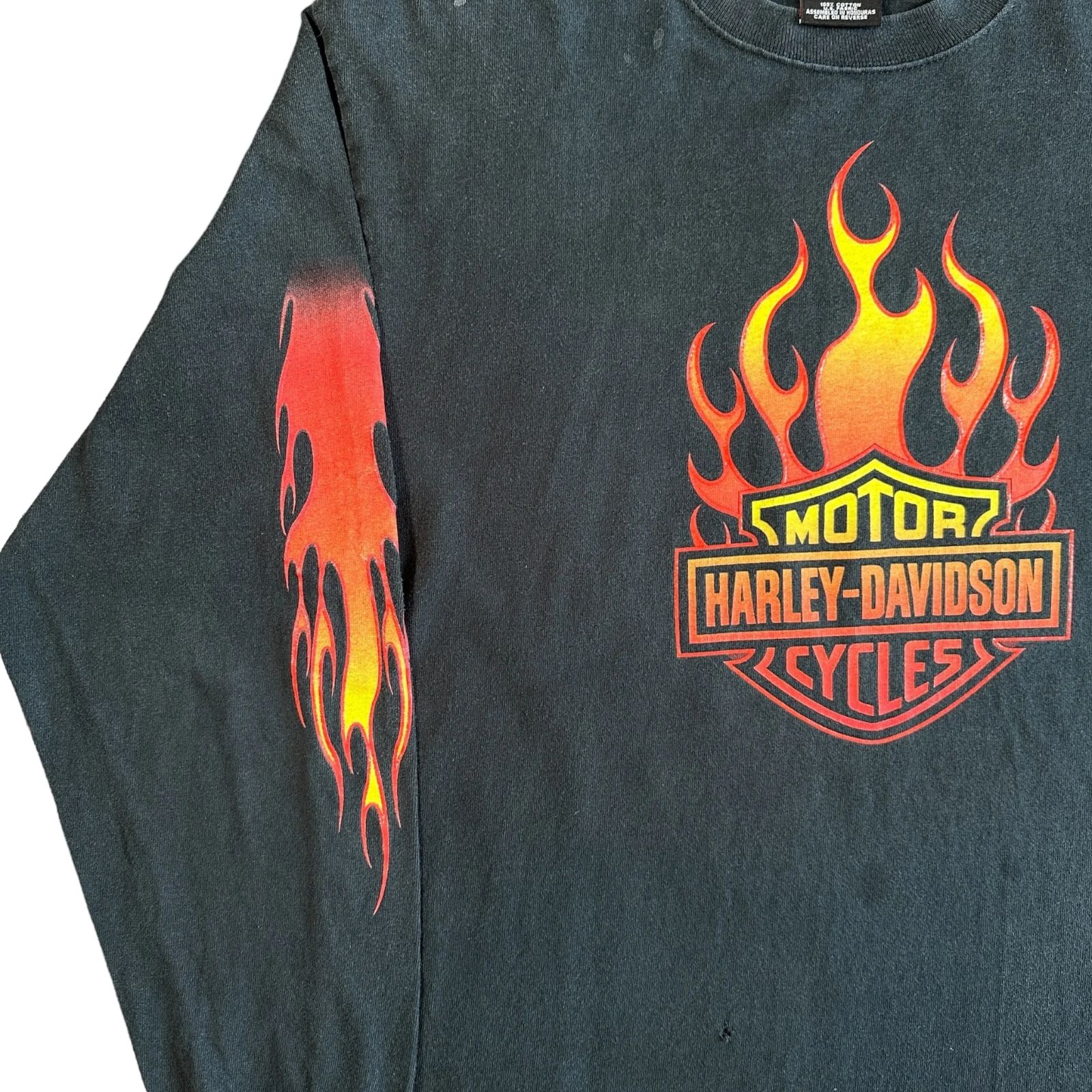 Harley Davidson CLIFTON NJ Flame LS Black L Harley-Davidson NJ