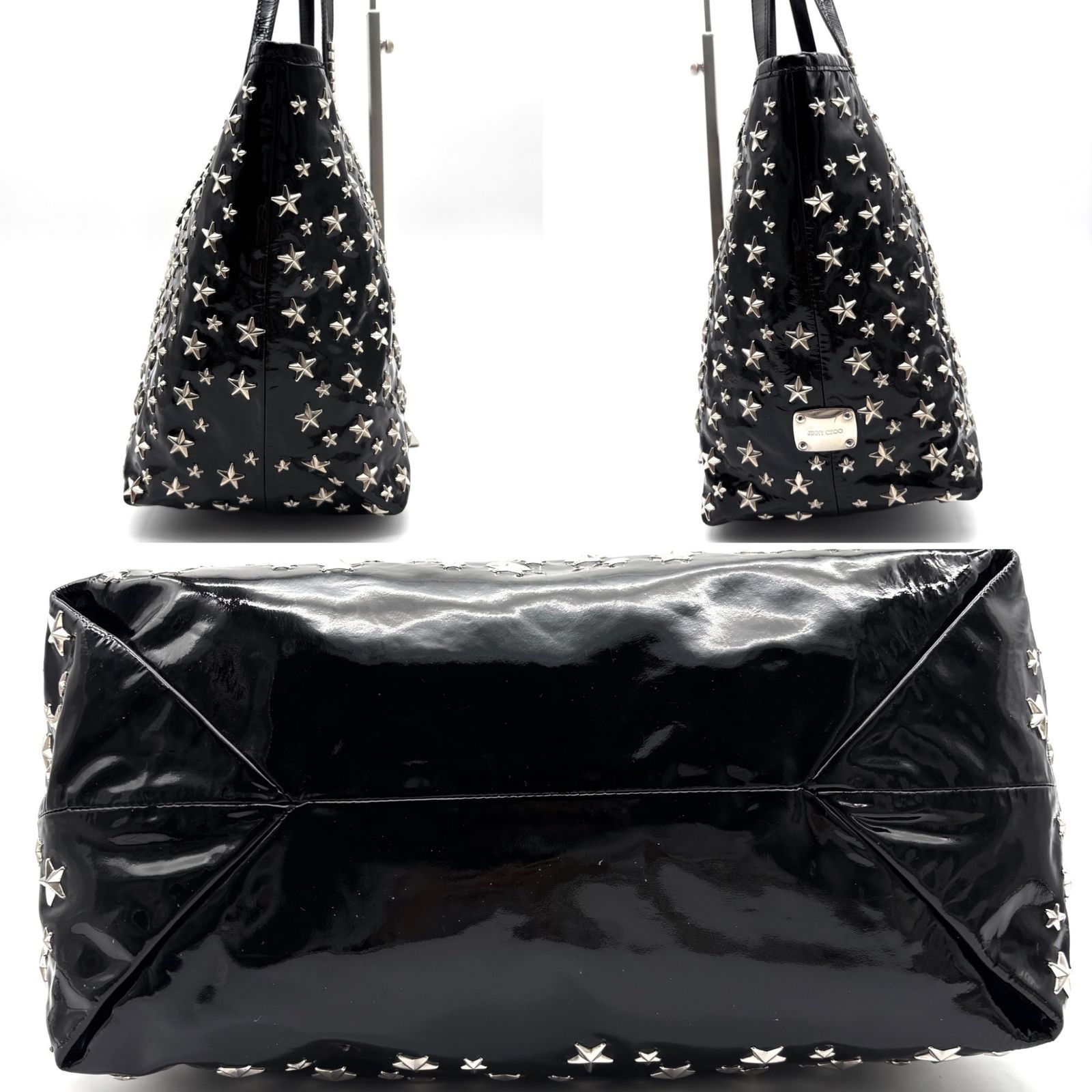 美品 JIMMYCHOO ジミーチュウ ソフィア トートバッグ スター スタッズ