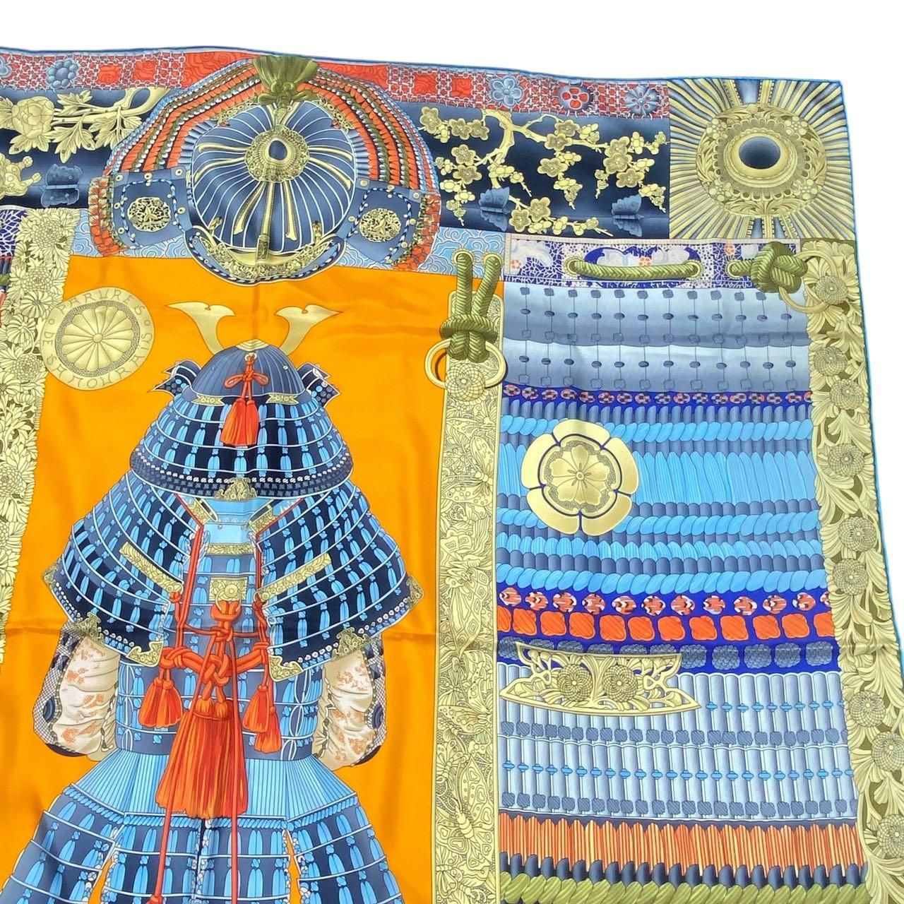 希少 新品同様 HERMES エルメス カレ140 スカーフ シルク 大判 PARURES 