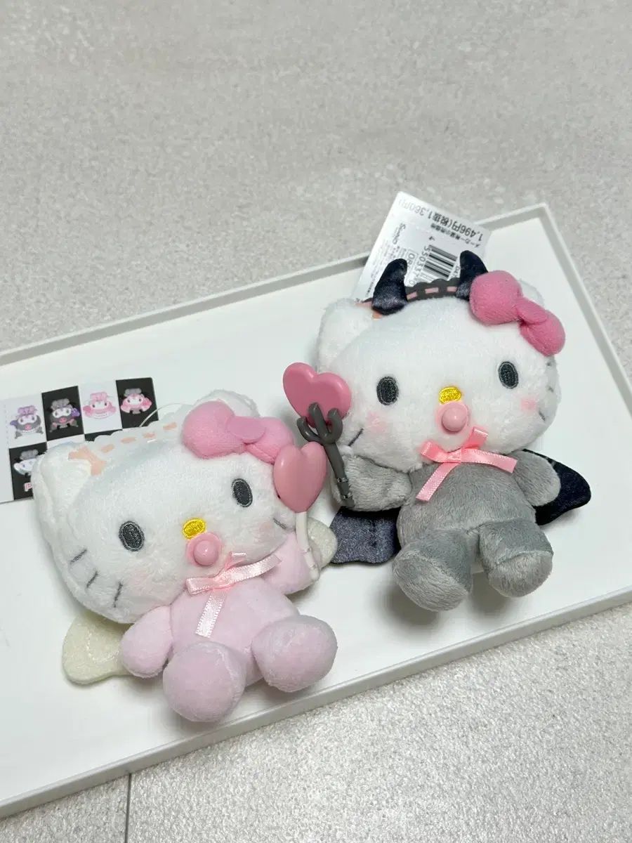 ハローキティ ベイビー エンジェル デビル まとめ 天使 悪魔 マスコット ぬいぐるみ キーホルダー