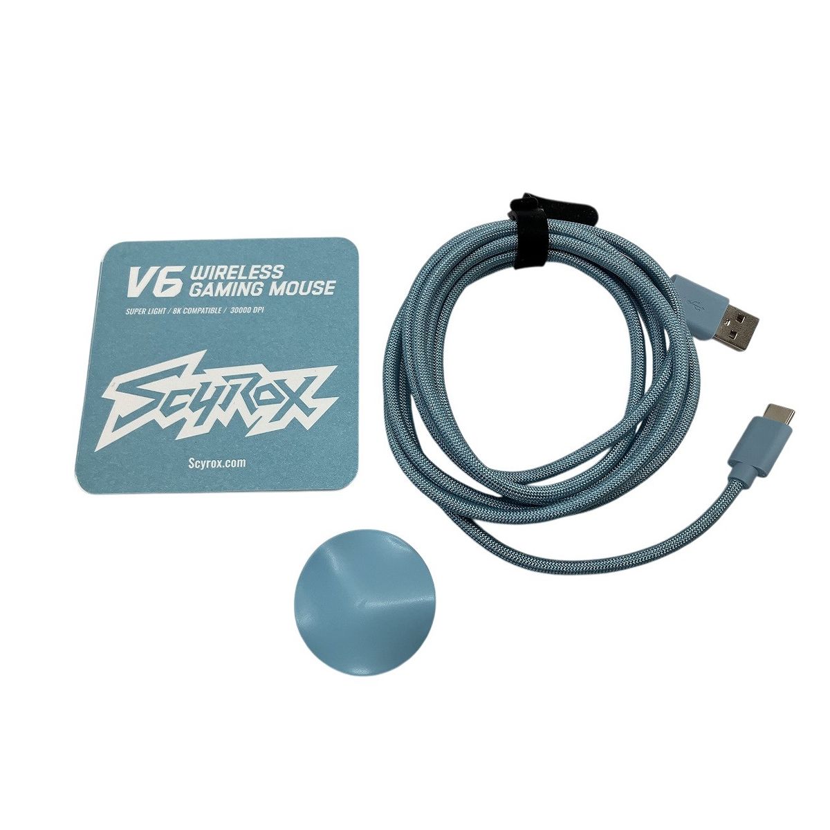 SCYROX V 6 サイロックス ワイヤレス ゲーミングマウス 超軽量 ブルー