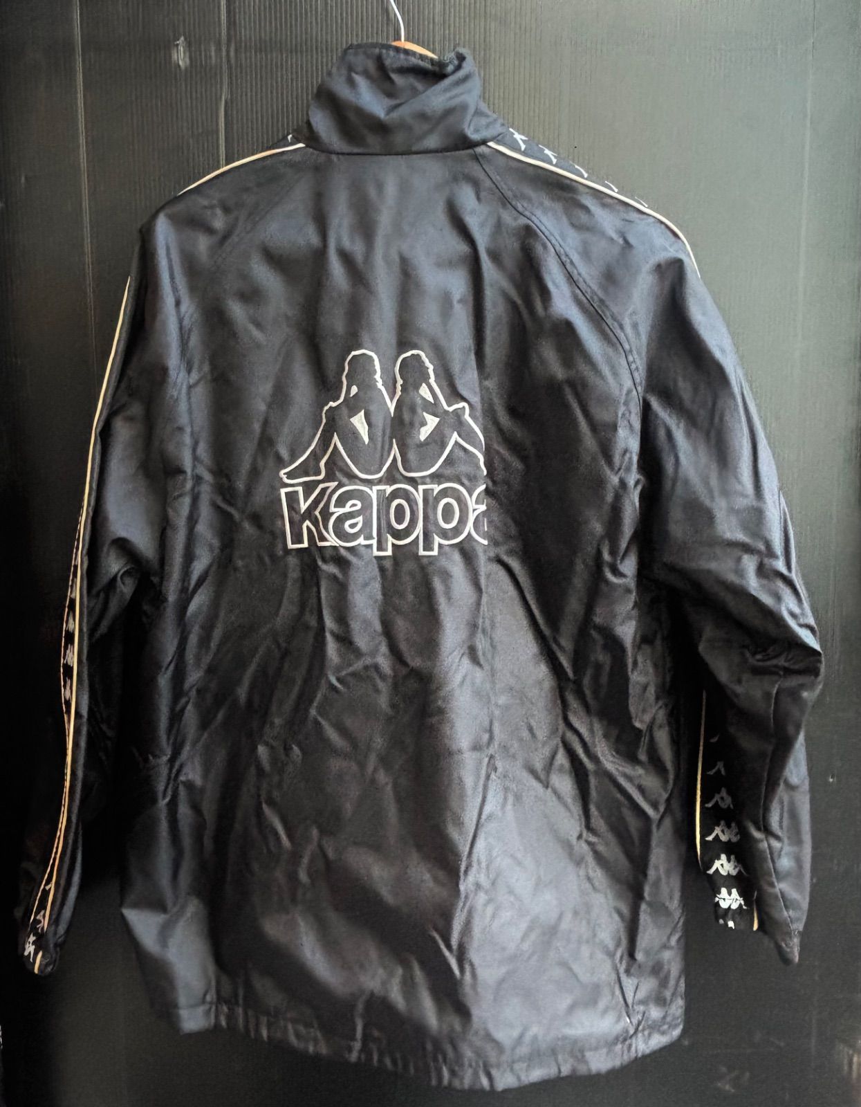 00s Kappa カッパ ナイロン ジャケット 刺繍 ロゴ 袖ロゴテープ ドロー