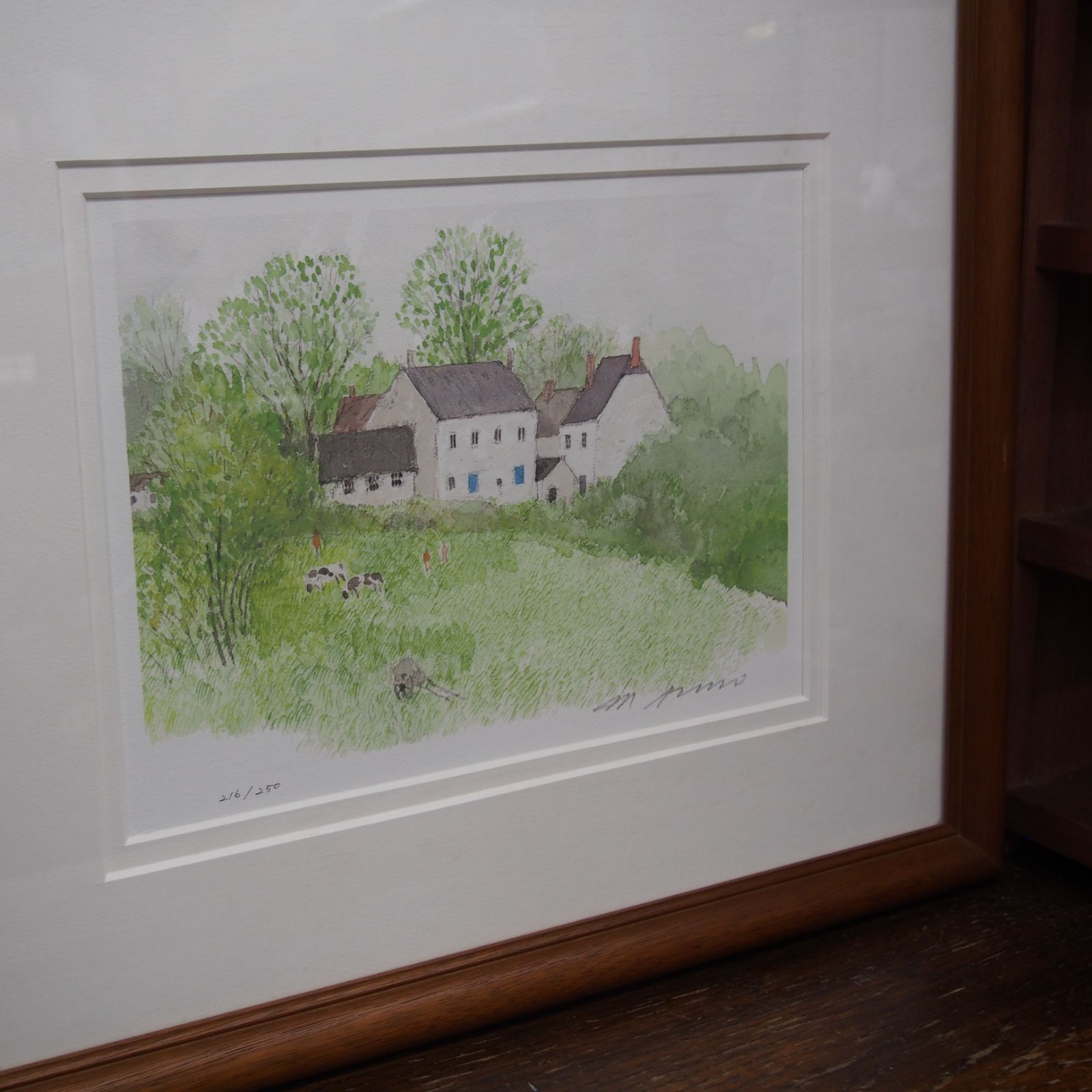 安野光雅 ベルギー|アルデンヌ地方の農家 216 of 250 ジクレー 絵画 エキスパー