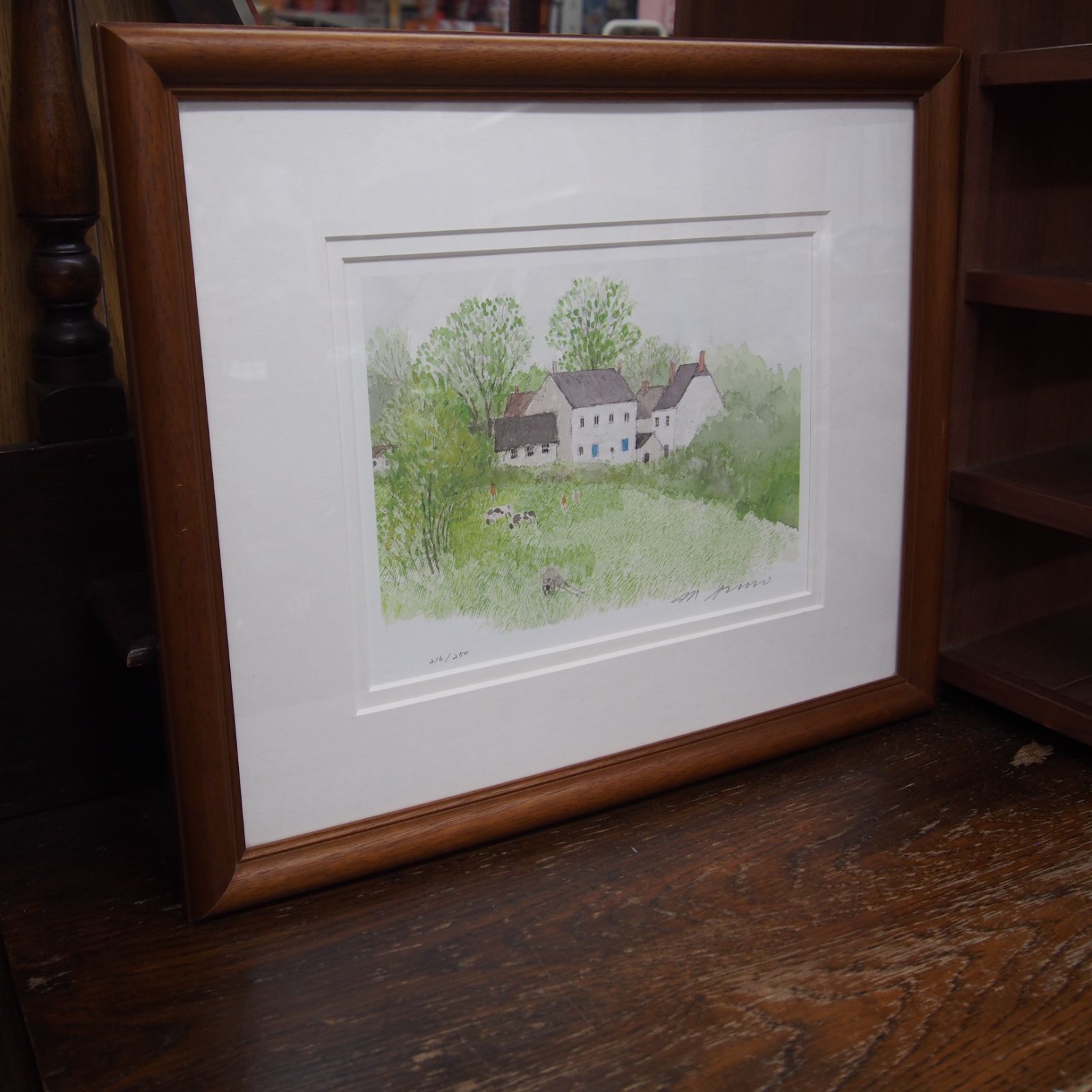  安野光雅 ベルギー|アルデンヌ地方の農家 216 of 250 ジクレー 絵画 エキスパー その他 絵画