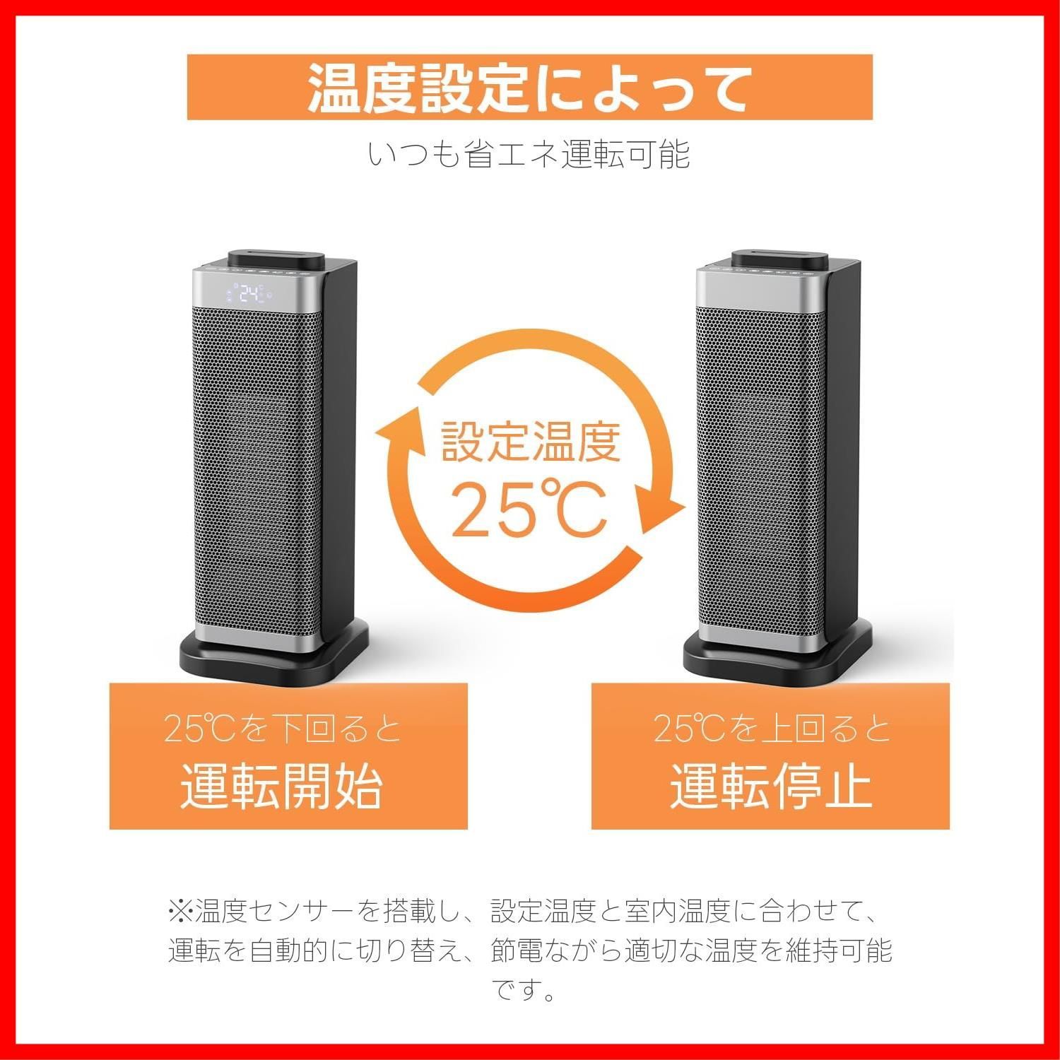 火焔エフェクト リモコン付き 自動首振り機能 12 Hタイマー搭載 自動温度制御 静音設計 省エネモード 3段階風量調節 過熱防止 コンパクト設計 加湿機能付き 1500 W 新モデル 速暖タイプ リビング|寝室|オフィス適用 加湿ミスト対応