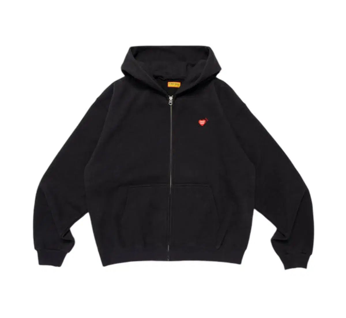 HUMAN MADE Classic ジップアップ スウェット フーディー ブラック 2 XL