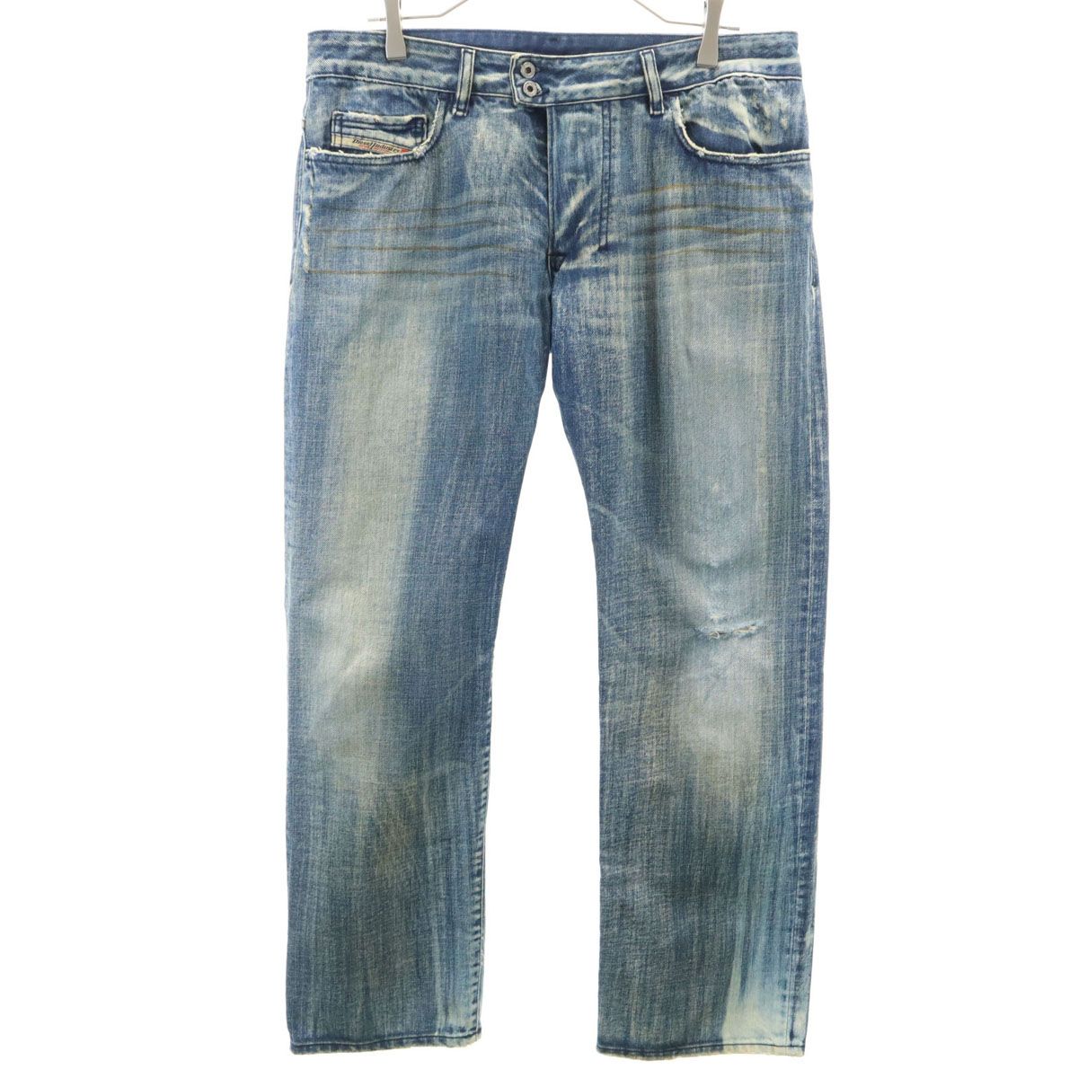 DIESEL ディーゼル イタリア製 ストレートデニムパンツ w33 ボタン 