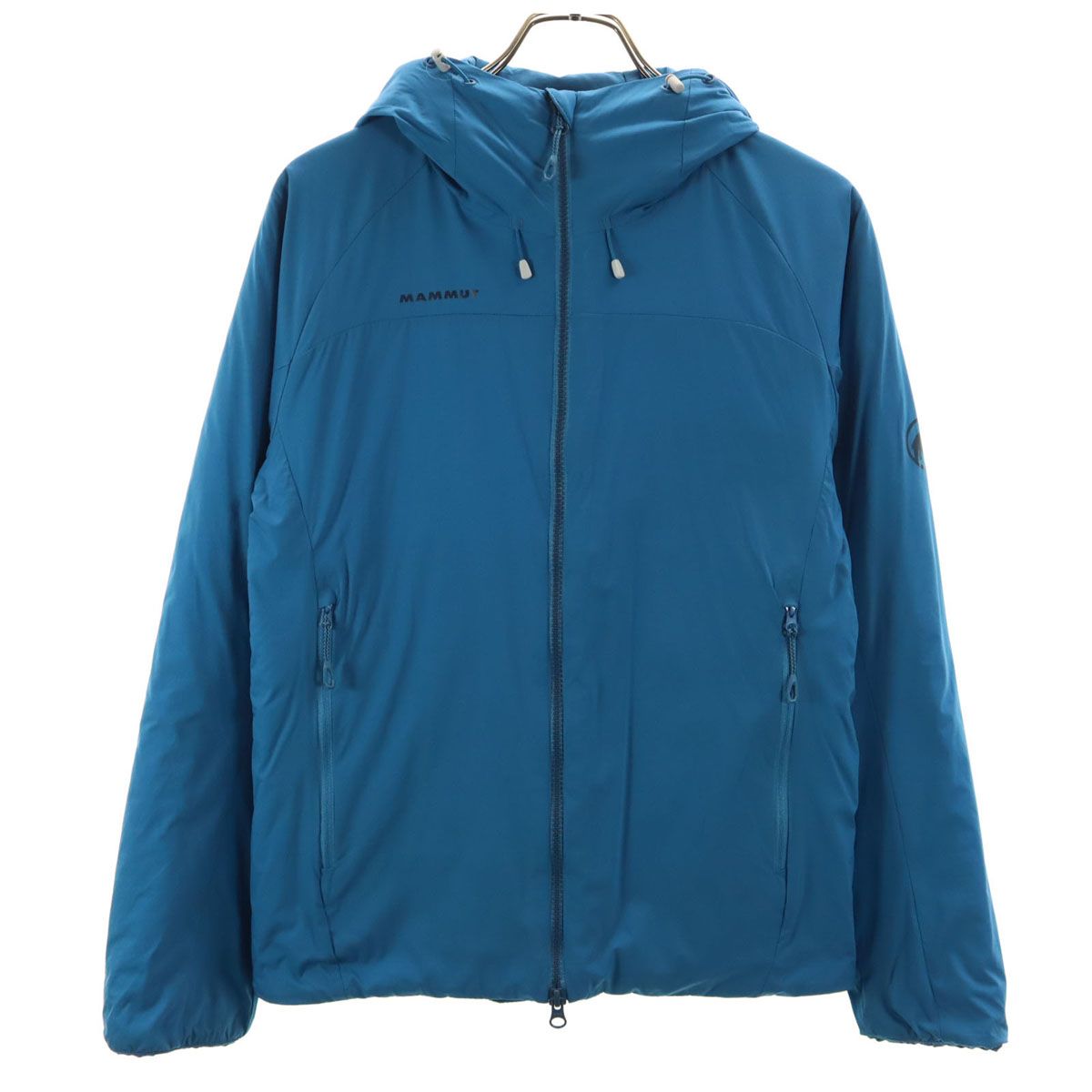 Mammut マムート Rime IN Flex フーデッド 中綿ジャケット M ブルー系 アウトドア レディース 古着