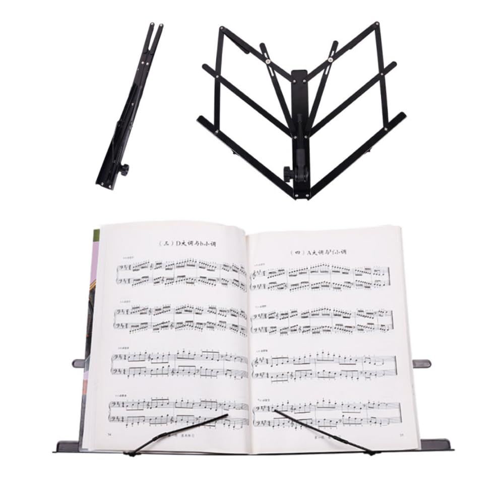SMALY 折りたたみ 譜面台 卓上 楽譜 スタンド 395 g 収納ポーチ付き
