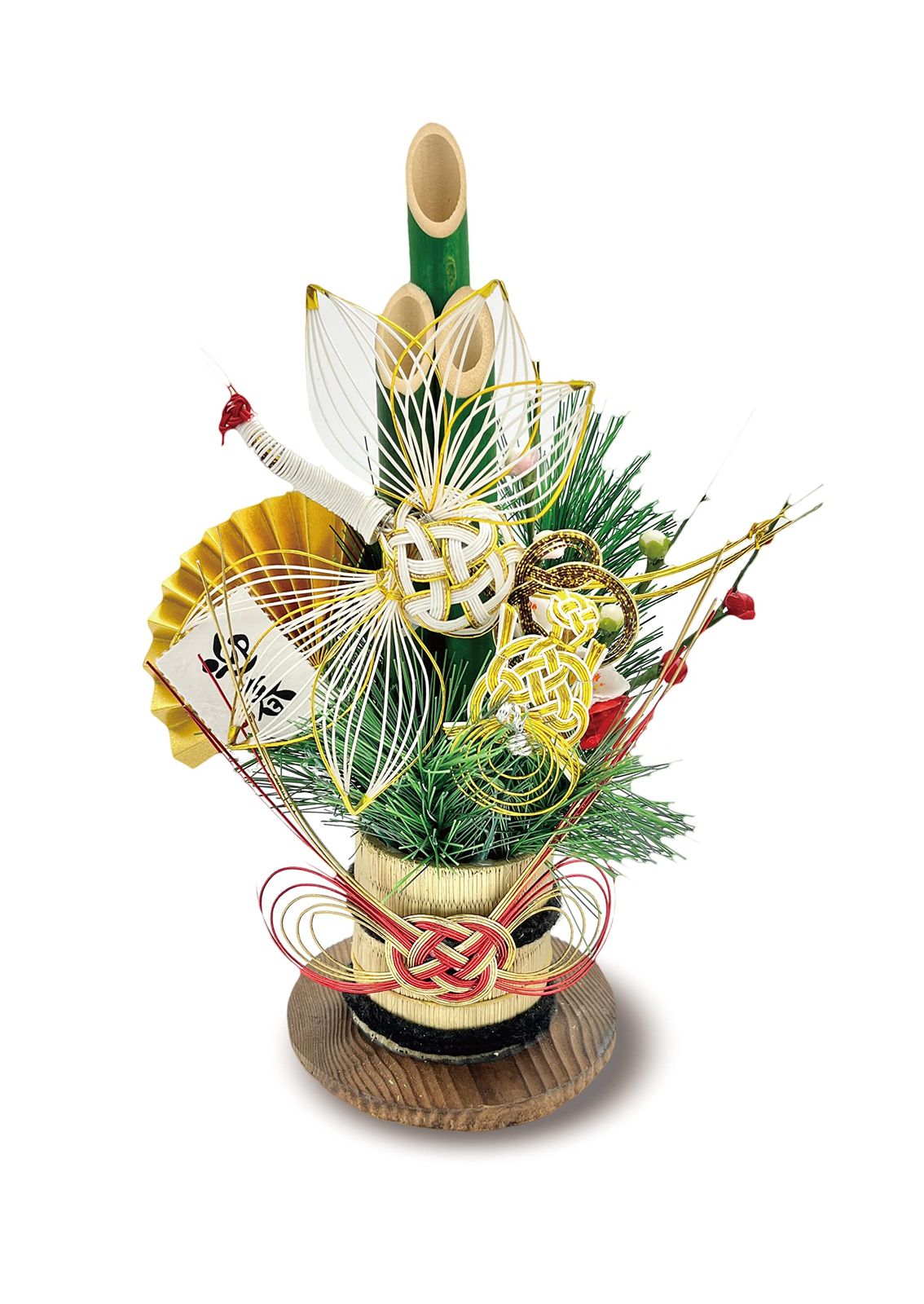 mamawreath ミニ門松 1つ 玄関飾り お正月飾り 卓上 門松 鶴 つる 亀 かめ 正月飾り 玄関 玄関用 松 サイズ 縦 29.5 cm 横 23 厚み 11.3 亀ミニ門松 LD-9514