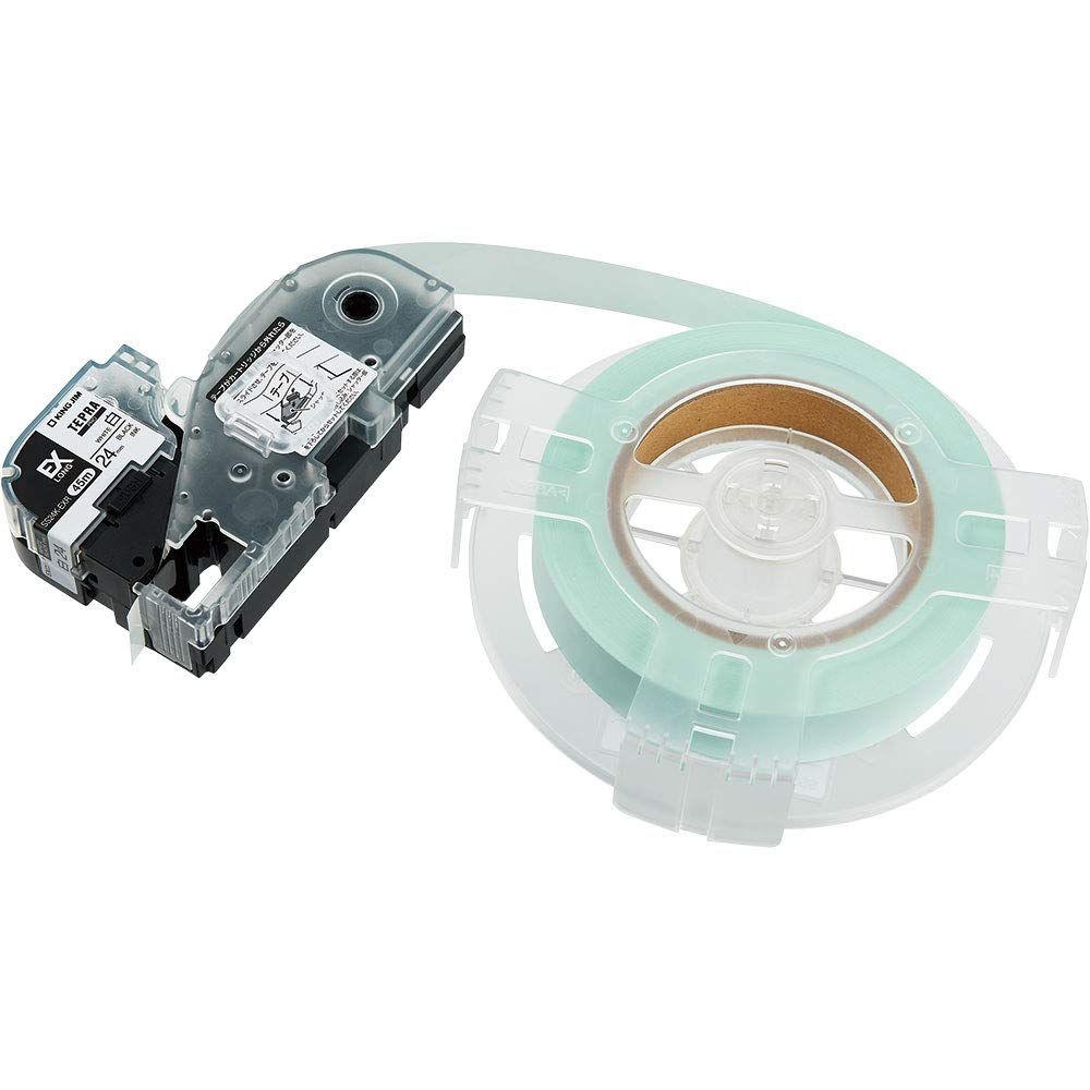  キングジム テプラPROテープカートリッジ 詰替用EXロング 対応機種 SR-R 7900 P 24 mm 白ラベル 黒文字 長さ45 m SS K-EXR チェックライター 帳簿 伝票 事務書類