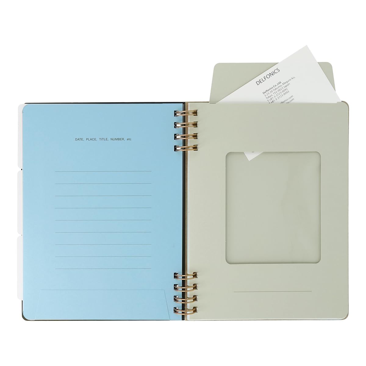  デルフォニックス LIFE LOG ロルバーン フレキシブル カバー 360° ハイクリアポケットL グレージュ ノート ノート メモ帳