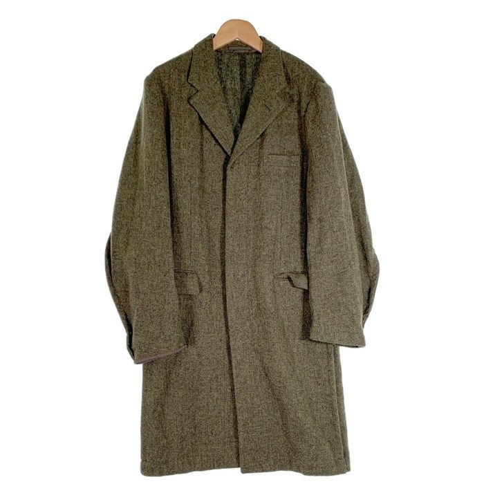 COMME des GARCONS HOMME PLUS コムデギャルソン オムプリュス ウールチェスターコート 比翼 ロング グリーン PJ-04047 M AD 1998 Size