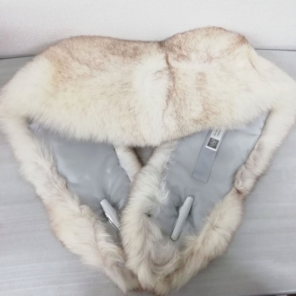 サガフォックス SAGA FOX ブルーフォックスファー 毛皮 ショール