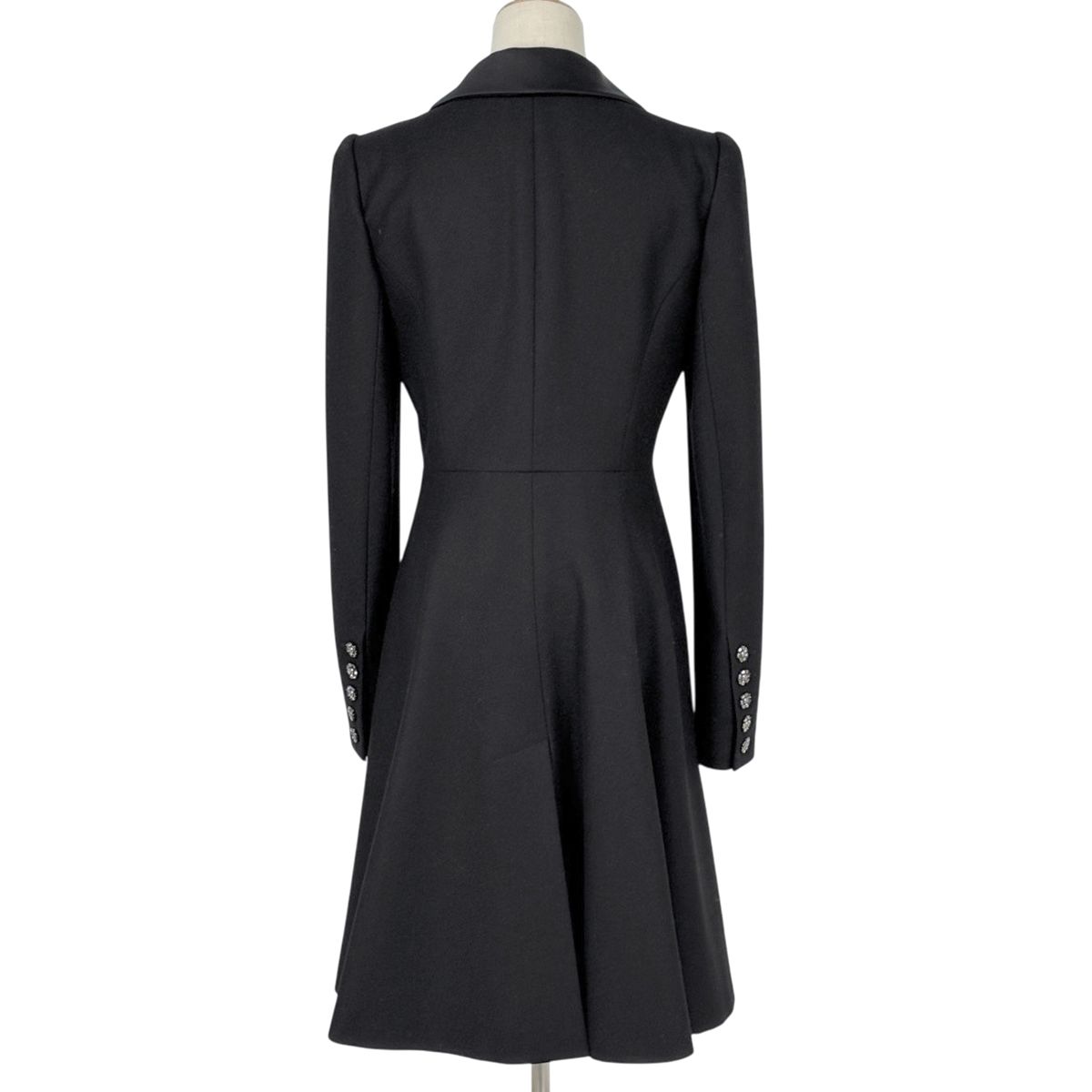 シャネル CHANEL ココマークボタン ロングコート 08A ビジュー コート