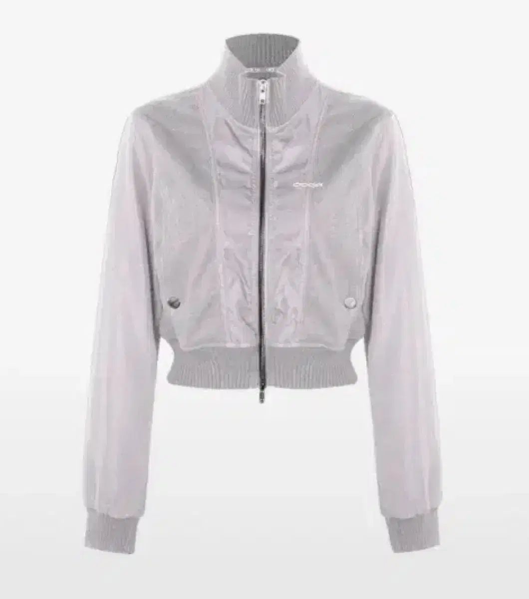 ODOR Caston jacket 白 Bianca cardigan グレー