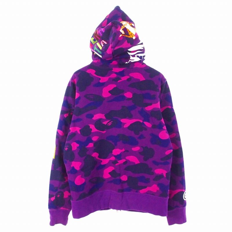 アベイシングエイプ A BATHING APE Camo Tiger Full Zip Hoodie カモ