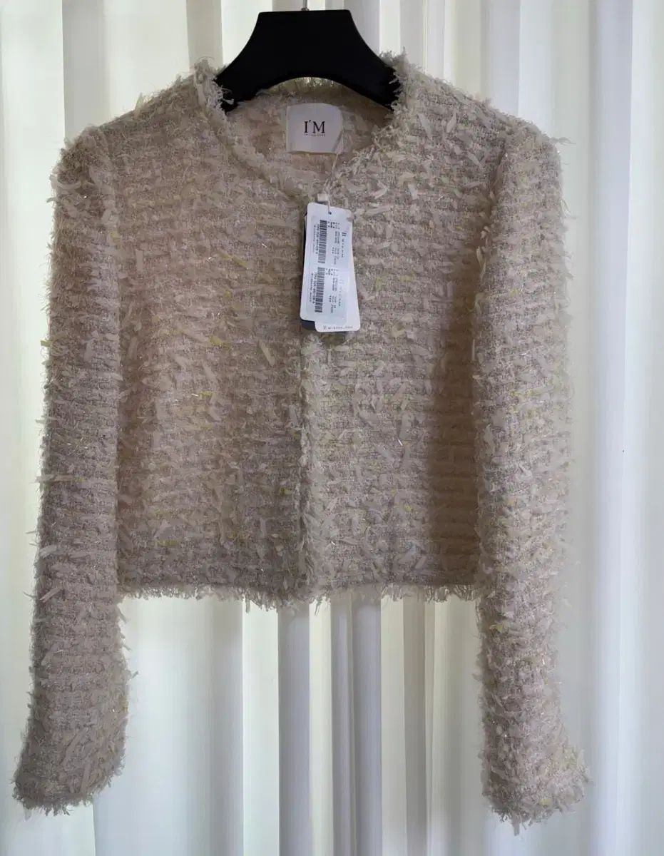 イッミシャ カラーレス ツイード ジャケット - クリーム