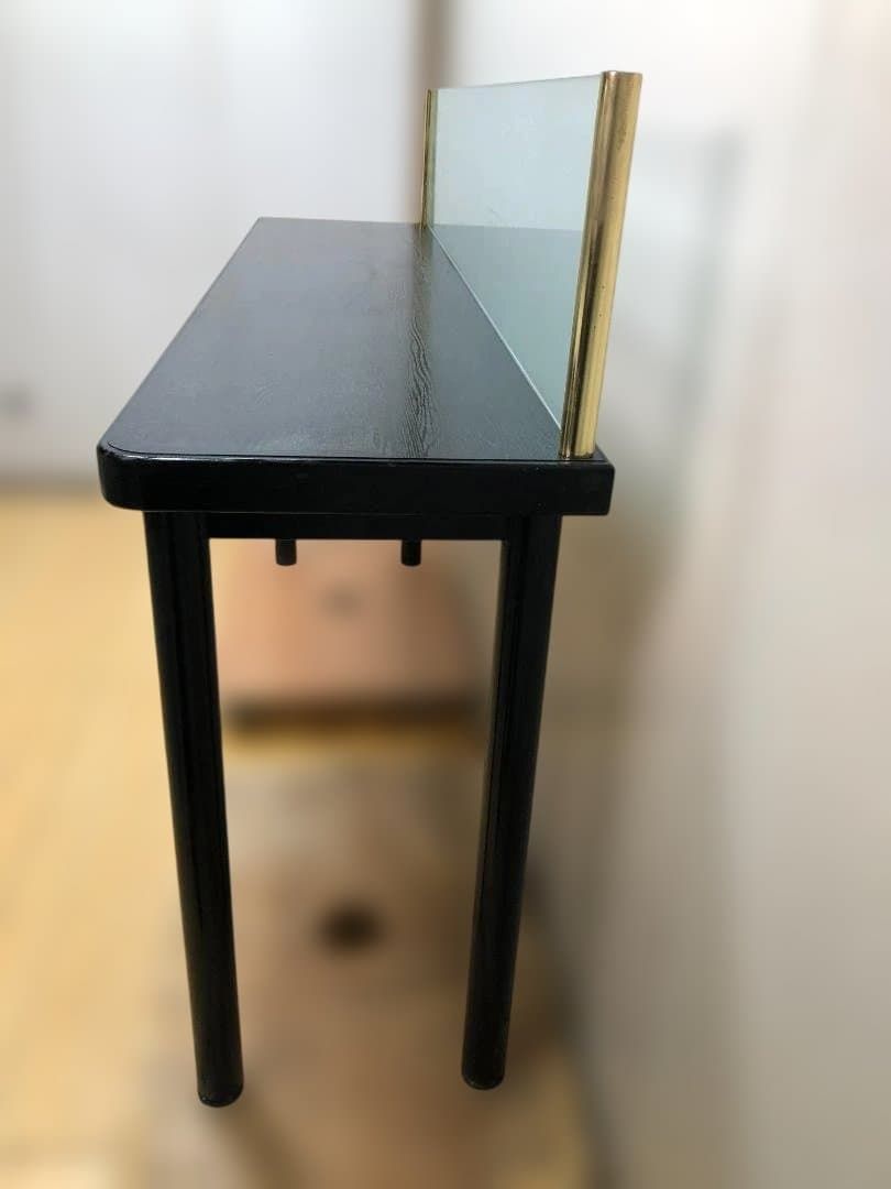 【送料無料】店舗什器 ハイカウンター テーブル ガラス間仕切り 251109 店舗什器 ハイカウンター テーブル ガラス間仕切り 真鍮調フレーム