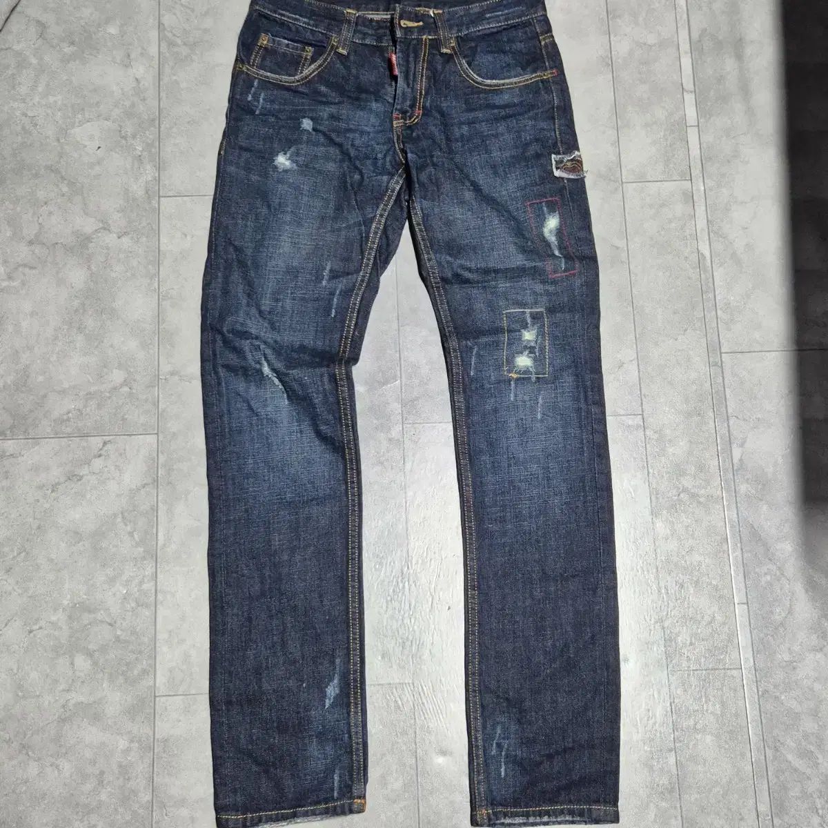 ディースクエアード デニム ダメージ ウォッシュ ズボン