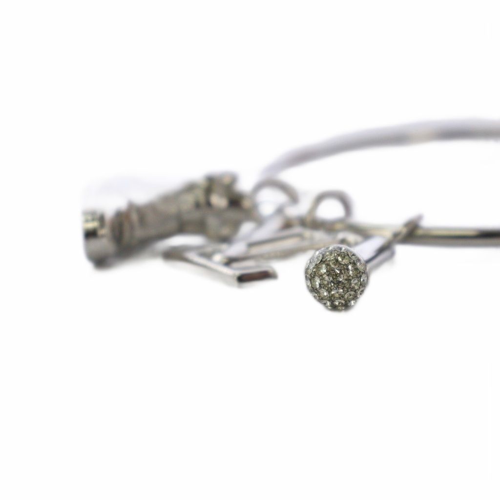 ルイヴィトン LOUIS VUITTON ポルトクレ ラウンドリング キーホルダー