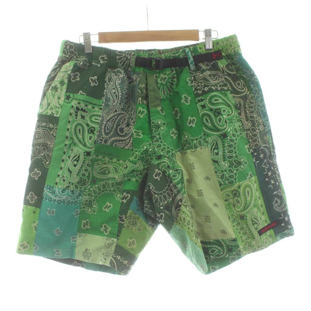 レディメイド EASY SHORTS イージー ショートパンツ ペイズリー柄 カモ柄 パッチワーク 3 緑 グリーン RE-CO-00-00-138 |KU